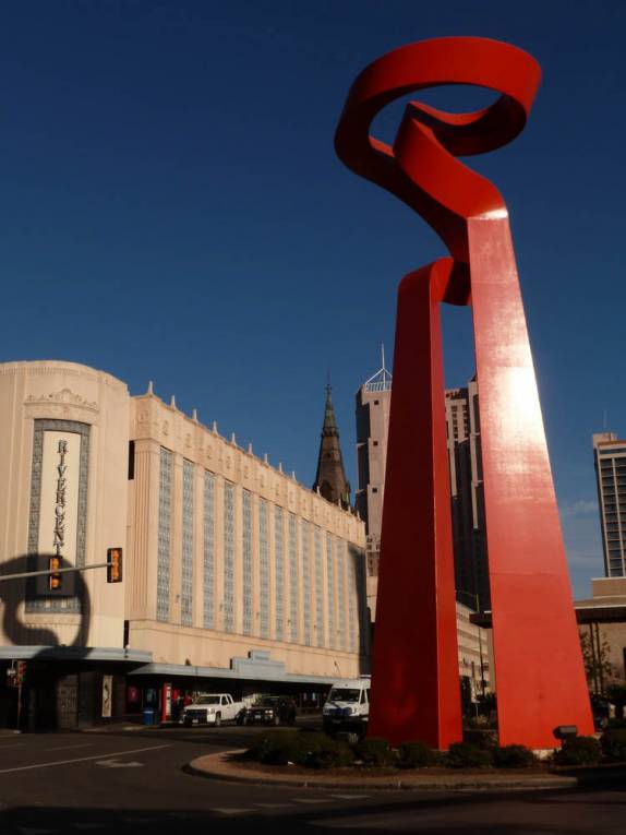 Monumento no centro de San Antonio, no sul do Texas, nos Estados Unidos